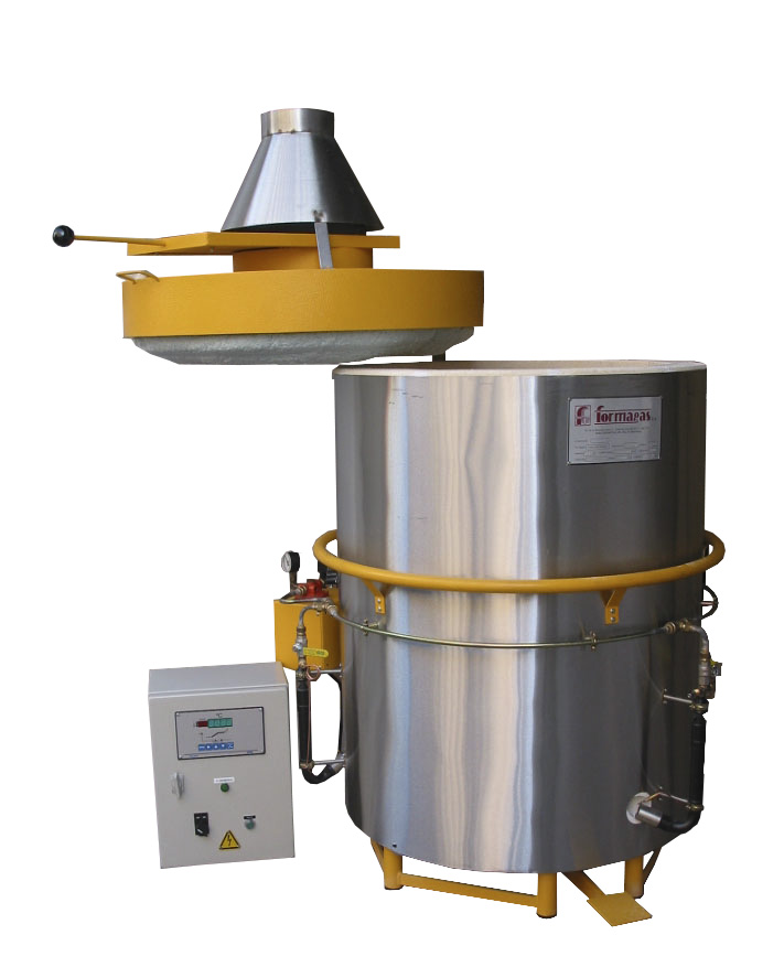 horno ceramica gas HGP-tapa abierta